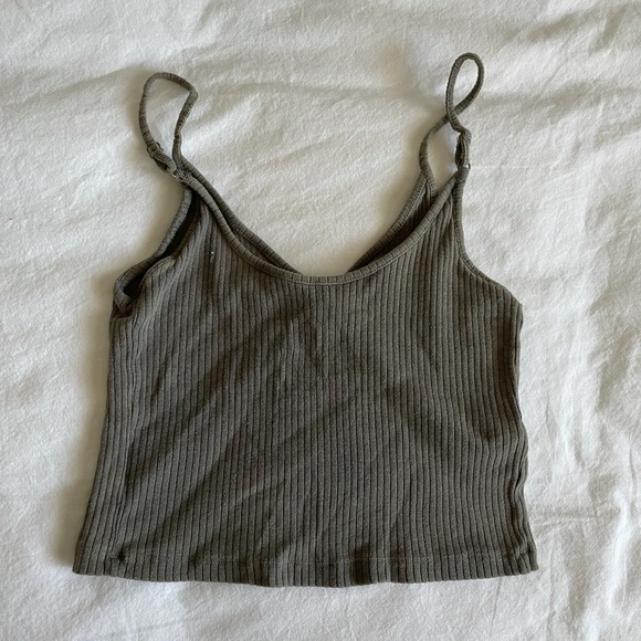 ARMY GREEN CROSSOVER TANK - Picture 3 of 4